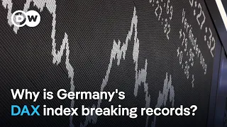 DAX40 PERF INDEX DAX index hits new highs despite Germany&#39;s economic crisis | DW News