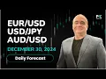 EUR/USD, USD/JPY, AUD/USD Price Forecast Today: Euro, Yen, Dollar Technical Analysis (December 30)