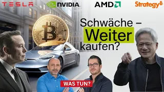 BITCOIN Tesla und Bitcoin kurz vor dem Durchbruch? Strategy, AMD, Nvidia im Check