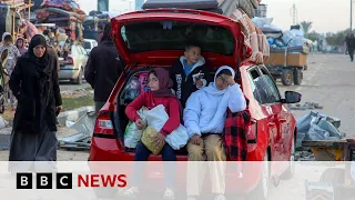 President Trump calls on Egypt and Jordan to take in Palestinians from Gaza | BBC News