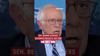 ‘NO APOLOGIES’: Bernie Sanders defends private jet use #shorts #berniesanders #aoc #politics