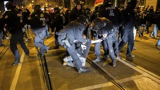 RALLY Germany&#39;s far-right stages anti-migration rally in Magdeburg