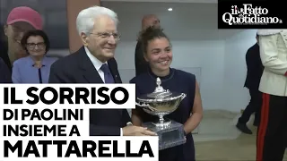 Jasmine Paolini &quot;strega&quot; Mattarella e gli italiani col sorriso: l&#39;incontro dopo la vittoria a Roma