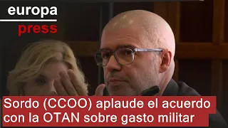Sordo aplaude acuerdo con OTAN y cree que más países evitarán el &quot;disparate&quot; del gasto militar