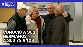 “Milagro de Navidad&quot;: un hombre se encuentra con sus hermanos tras ser adoptado hace 75 años