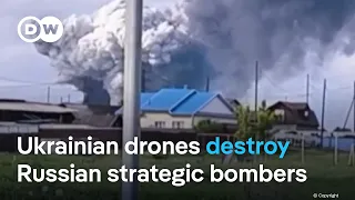 40 Russian aircraft hit by Ukraine drone attacks | DW News