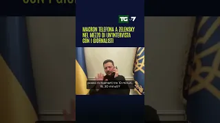 #Macron telefona a #Zelensky nel mezzo di un&#39;intervista con i giornalisti