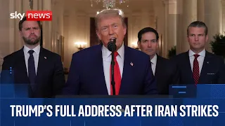 President Trump addresses the nation after striking Iranian nuclear sites