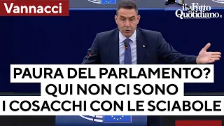 Vannacchi show: &quot;Dov&#39;è von der Leyen? Ha paura del Parlamento. Qui non ci sono i cosacchi!&quot;