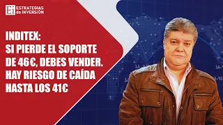 INDITEX Trading Inditex: Si pierde el soporte de 46€ deberíamos vender, ya que hay riesgo de caída hasta 41