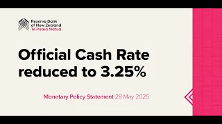 May 2025 Monetary Policy Statement