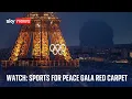 Watch live: Red carpet arrivals for the Sports for Peace Gala in Paris