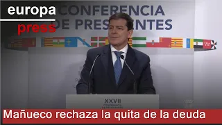 Mañueco rechaza la quita de la deuda e irá a tribunales si hay &quot;privilegios&quot;