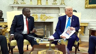 Weiterer Eklat vor laufender Kamera: Trump erhebt Vorwürfe gegen Südafrikas Ramaphosa