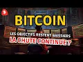 LES OBJECTIFS RESTENT BAISSIERS ❌ LA CHUTE DU BITCOIN ET DES CRYPTOS VA CONTINUER ?