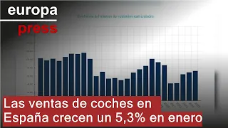 Las ventas de coches en España crecen un 5,3% en enero