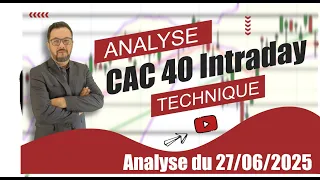 CAC40 INDEX CAC 40   Analyse Technique Intraday du 27-06-2025