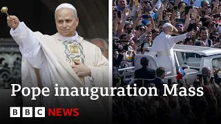 Pope Leo XVI&#39;s inauguration Mass takes place at Vatican | BBC News