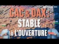 CAC40 & DAX : stable à l'ouverture