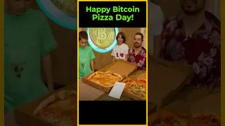 BITCOIN Bitcoin Pizza Day! 10,000 BTC spent on 2 Pizzas! 😵 #shorts