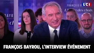 Retraites, impôts, fin de vie... l&#39;interview événement de François Bayrou sur LCI