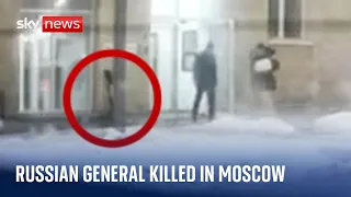 BLAST Footage captures &#39;assassinated&#39; Russian general moments before blast in Moscow