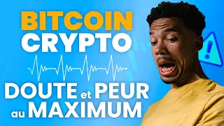 BITCOIN BITCOIN la PEUR S&#39;EMPARE du MARCHÉ CRYPTO le DOUTE au MAX !!