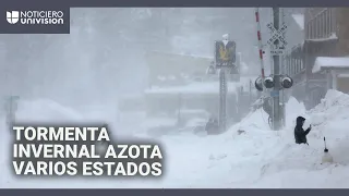 Una docena de estados inician el 2025 con una poderosa tormenta invernal: ya se reportó un tornado