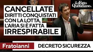 Fratoianni: &quot;Decreto paura cancella diritti conquistati con la lotta, l&#39;aria è irrespirabile&quot;.