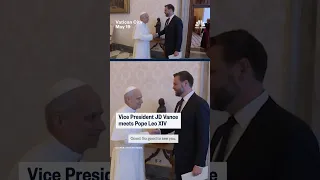 JD Vance meets Pope Leo XIV at the Vatican