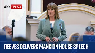 Rachel Reeves delivers Mansion House speech | Watch in full
