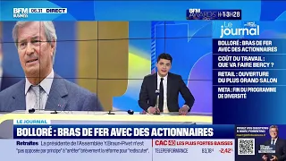 BOLLORE Nouveau bras de fer entre Vincent Bolloré et ses petits actionnaires