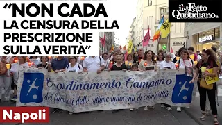 Napoli, fiaccolata dei familiari delle vittime della criminalità: &quot;La prescrizione uccide la verità&quot;
