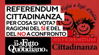Referendum sulla cittadinanza, per cosa si vota? Le ragioni del Sì e del No a confronto