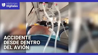 El momento antes del accidente de Kazajistán desde dentro del avión: sobreviviente relata el terror