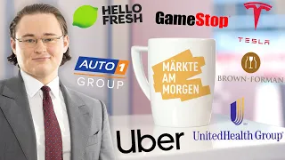 GAMESTOP CORP. Märkte am Morgen: HelloFresh, Auto1, Gamestop, UnitedHealth, Tesla, Brown-Forman, Soundhound, Uber