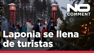 NO COMMENT: La aldea de Papá Noel en Laponia se llena de visitantes navideños