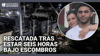 &quot;Me estaba asfixiando&quot;: mujer cuenta cómo la rescataron tras pasar horas bajo escombros de Jet Set