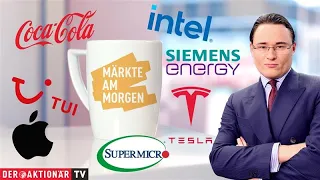 SIEMENS ENERGY AG NA O.N. Märkte am Morgen: Coca-Cola, Super Micro, Intel, Tesla, Apple, Rheinmetall, TUI, Siemens Energy