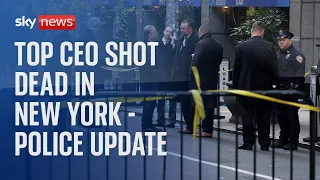 TR HOTEL Watch live: Police update as UnitedHealthcare CEO Brian Thompson fatally shot outside NYC hotel