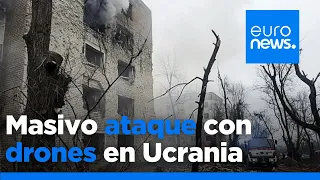 9 muertos en un ataque masivo ruso con drones y misiles en Kiev y grandes ciudades ucranianas