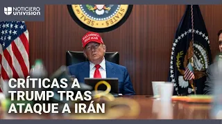 Críticas de demócratas (y algunos republicanos) a Trump tras ataque de EEUU a Irán
