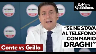 &quot;Se ne stava al telefono con Draghi invece di aiutare il M5s&quot;: l&#39;attacco di Conte a Grillo