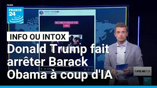 Quand Donald Trump fait arrêter Barack Obama à coup d&#39;IA • FRANCE 24