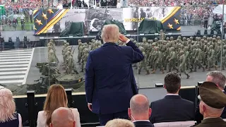 Trump hosts military parade for US Army anniversary amid &#39;No Kings&#39; protests across the country