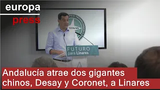 Moreno celebra el impulso industrial de Linares con la llegada de empresas chinas