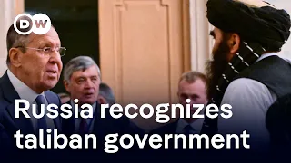 What&#39;s behind Russia&#39;s recognition of the Taliban government?  | DW News