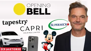 SUPER MICRO O.N. Opening Bell: Disney, Super Micro, Capri, Tapestry, Apple, Affirm Holdings, Tesla