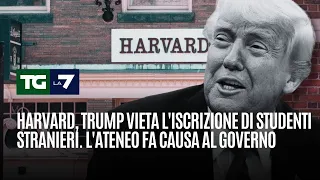 Harvard, Trump vieta l&#39;iscrizione di studenti stranieri. L&#39;ateneo fa causa al governo