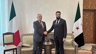 Italian FM Tajani meets with head of Syria&#39;s new government in Damascus